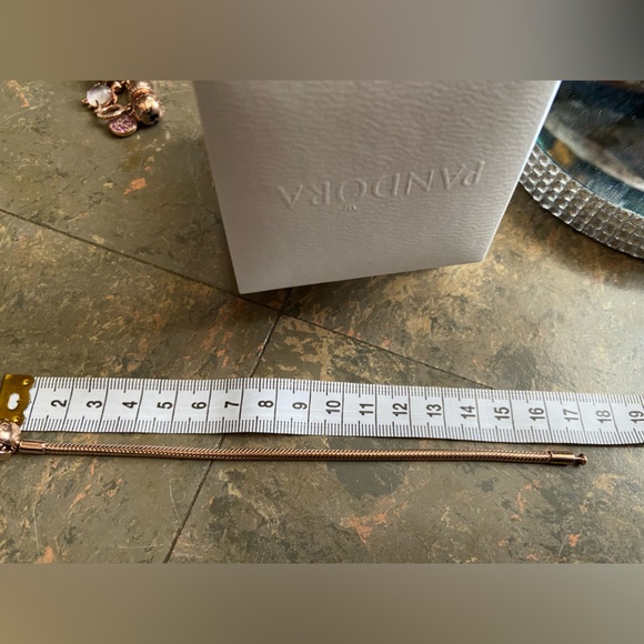 Pandora rose gold snake chain bracelet - Picture 4 of 4